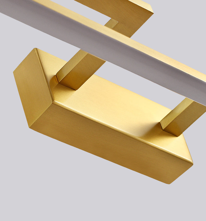 Postmodern Oval Ring Wall Mounted Lights Acrylic Flush Mount Wall Sconce for Bathroom