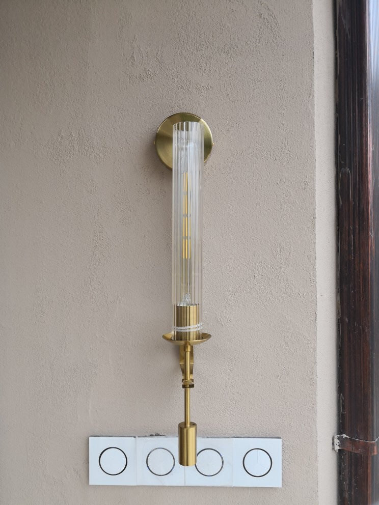 Ultra-moderne Rohrwandleuchten Beleuchtungsglas Wandmontage Leuchte für das Wohnzimmer