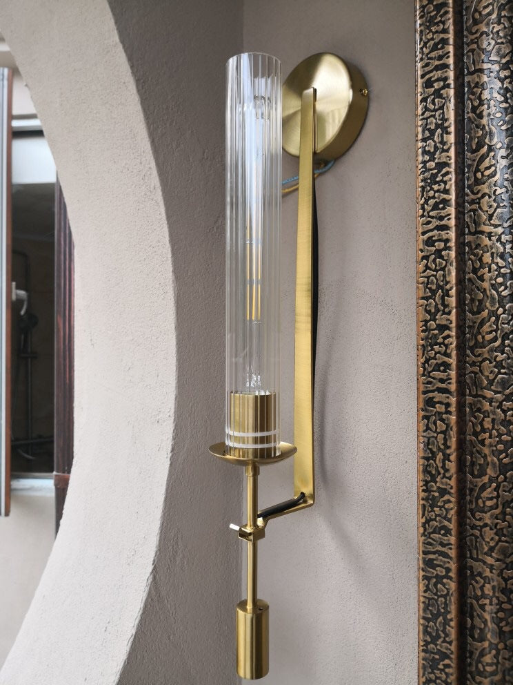 Ultra-moderne Rohrwandleuchten Beleuchtungsglas Wandmontage Leuchte für das Wohnzimmer