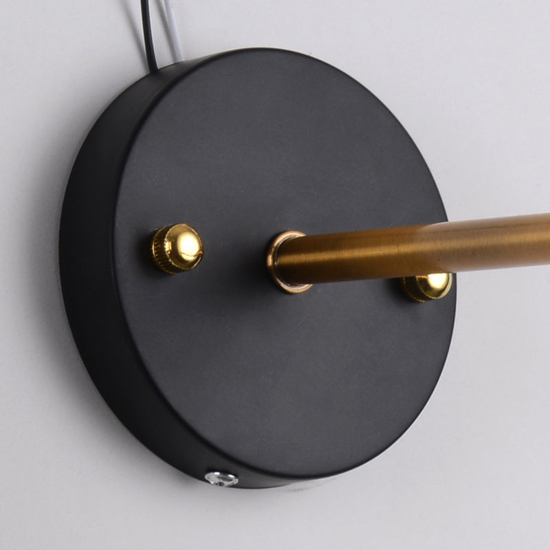 Industrial Style 1 Leichte Wandleuchten mit Metal Railroad Barn Shade in Schwarz für das Restaurant