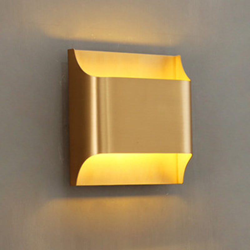 Modern Simplicity Geometric Wall Mounted Lamps Aluminum Wall Mount Light Fixture for Bedroom