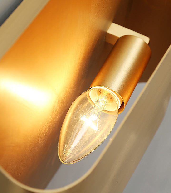 Modern Simplicity Geometric Wall Mounted Lamps Aluminum Wall Mount Light Fixture for Bedroom