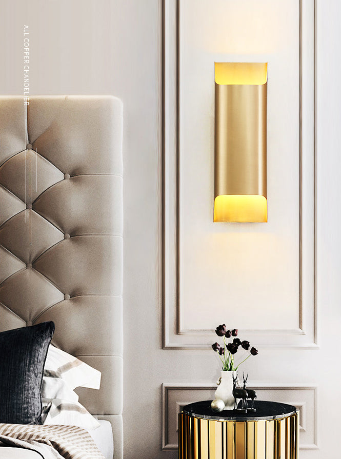 Modern Simplicity Geometric Wall Mounted Lamps Aluminum Wall Mount Light Fixture for Bedroom