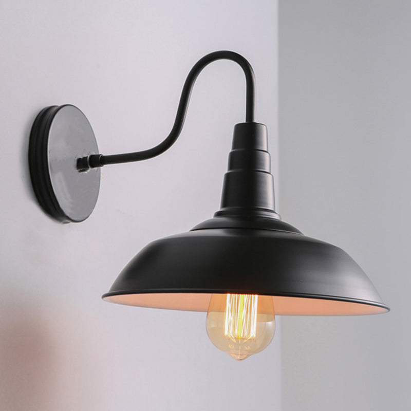 Murn Shade Wall Light Industrial 1 Light Gotosenk Bras pour les escaliers Pathway Farmhouse