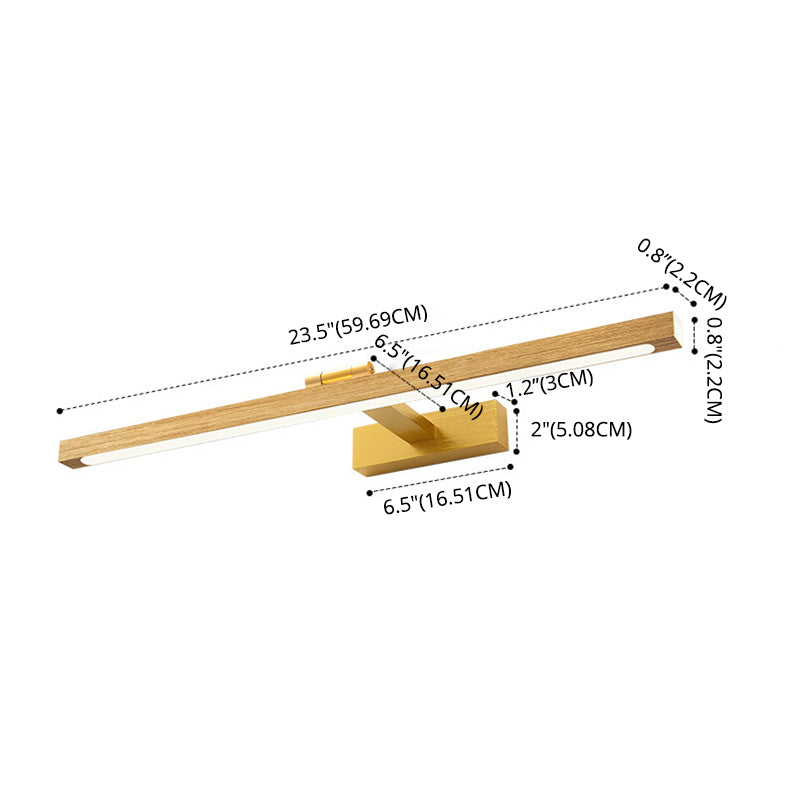 Nordic Minimalist Style Linear Vanity Lighting Fixtures Acrylic Vanity Sconce