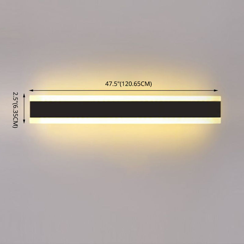 Modern Minimalist Style Linear Vanity Lighting Fixtures Metal Vanity Sconce