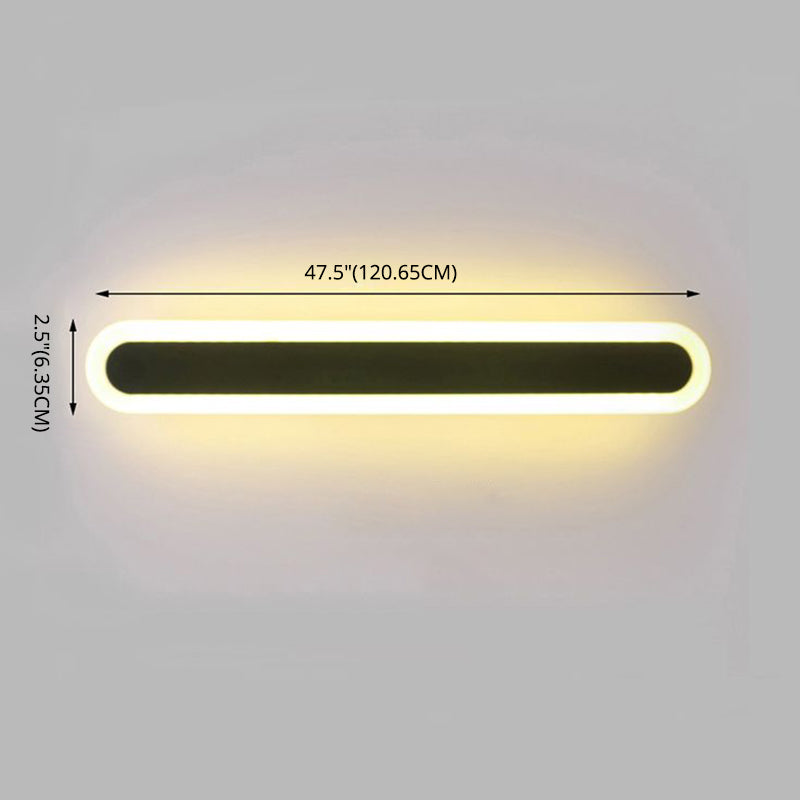 Modern Minimalist Style Linear Vanity Lighting Fixtures Metal Vanity Sconce