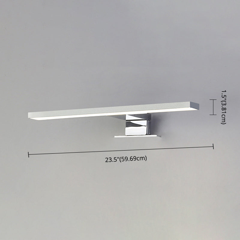 Luz de tocador lineal moderno Lighting acrílico Iluminación montada en la pared para el baño