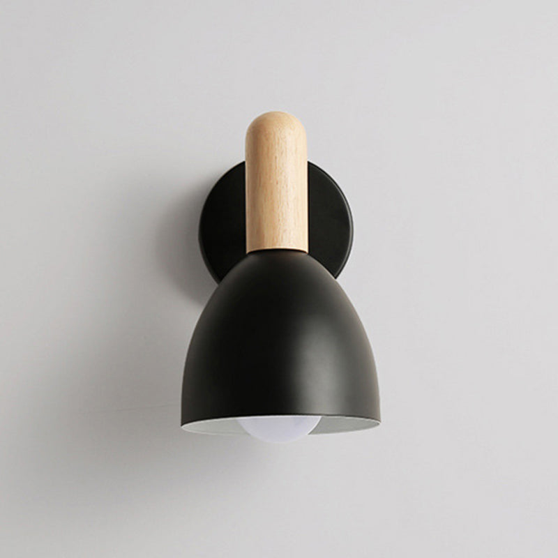 Lámparas de pared de pared de simplicidad nórdica lámpara de montaje de pared metálica metálica lámpara para dormitorio