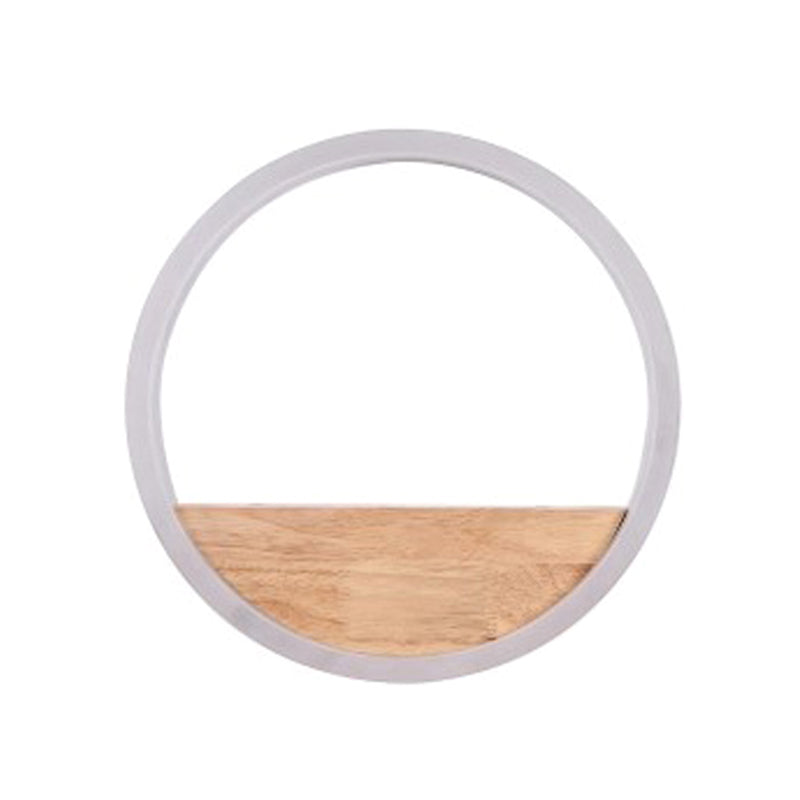 Acrylcirkel wandlamp Licht Licht Simplicity Stijl LED -wand SCONCE -verlichting in het wit