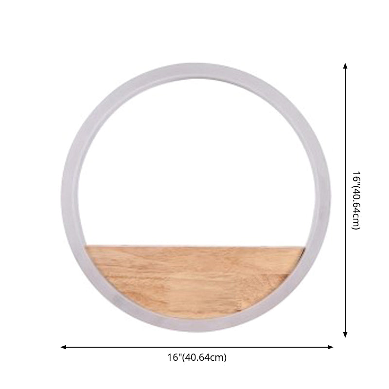 Acrylcirkel wandlamp Licht Licht Simplicity Stijl LED -wand SCONCE -verlichting in het wit