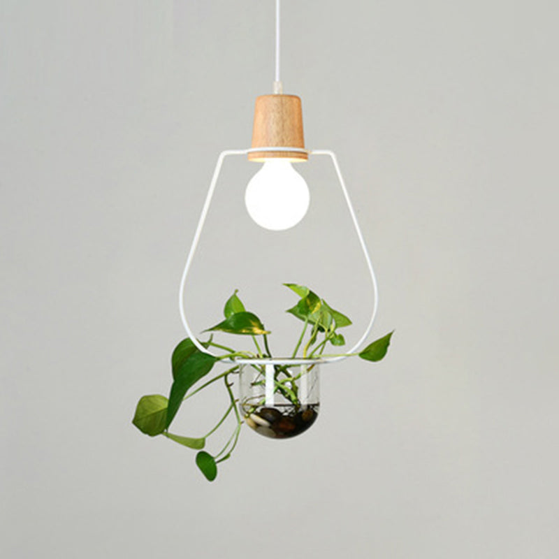 Lampada a sospensione con soffitto ad anello in metallo geometrico moderno 1 lampada da interno appesa alla luce senza botanica