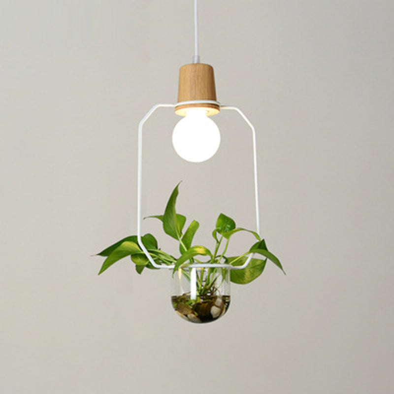 Lampada a sospensione con soffitto ad anello in metallo geometrico moderno 1 lampada da interno appesa alla luce senza botanica