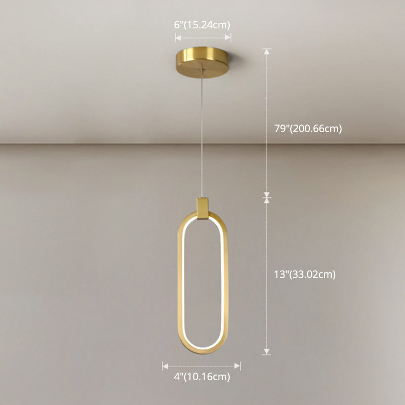 Apparecchi di illuminazione a sospensione circolare Postmoderna Luce sospesa in stile lusso