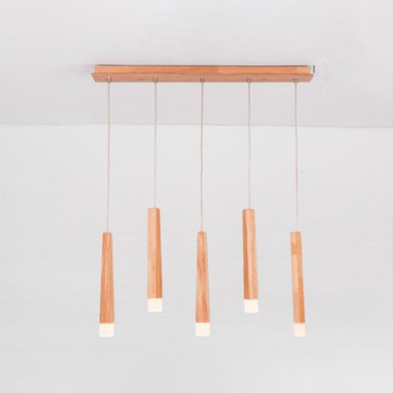 Holzstab mehrleichter Anhänger minimalistischer Acrylhängedecke für den Untersuchungsraum