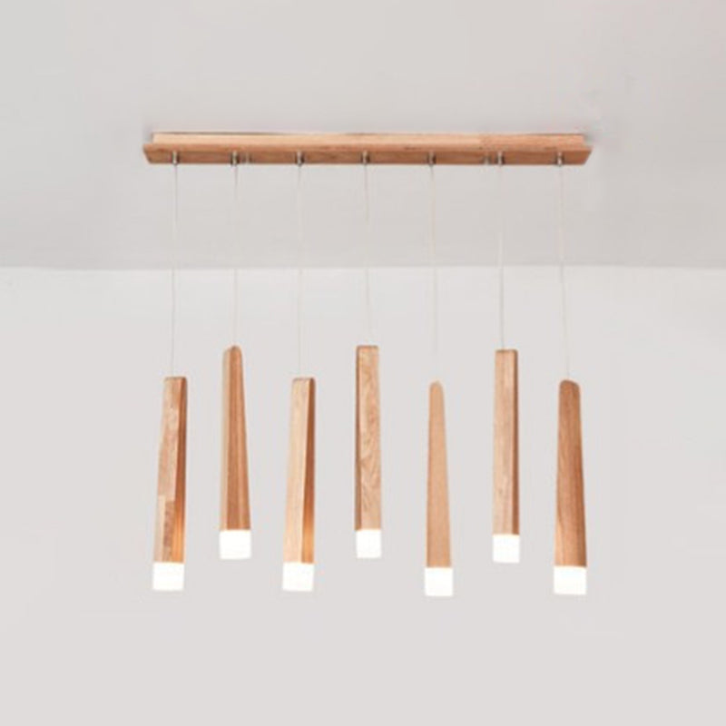 Holzstab mehrleichter Anhänger minimalistischer Acrylhängedecke für den Untersuchungsraum