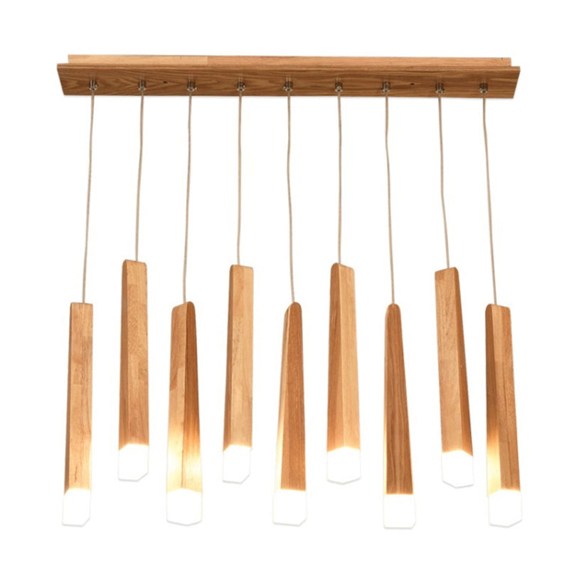 Holzstab mehrleichter Anhänger minimalistischer Acrylhängedecke für den Untersuchungsraum