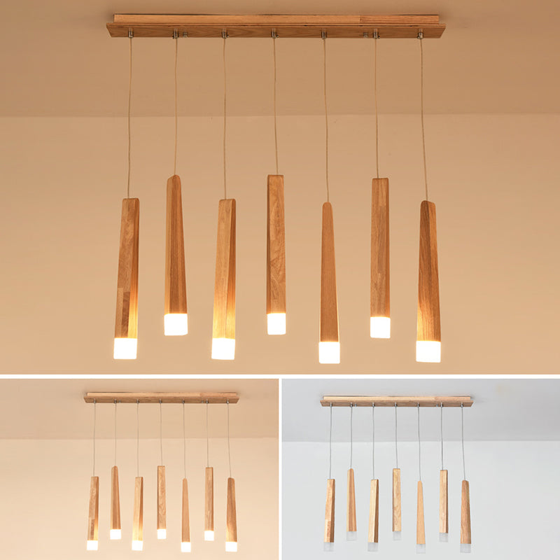 Holzstab mehrleichter Anhänger minimalistischer Acrylhängedecke für den Untersuchungsraum