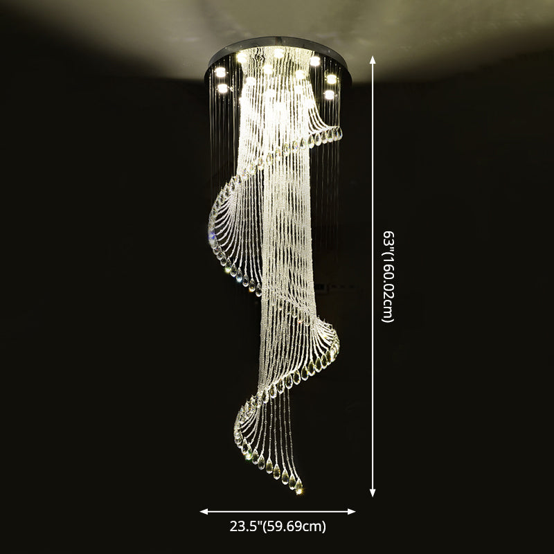 Molecular Pendant Chandelier Modern Luxury Style Crystal Hanging Light