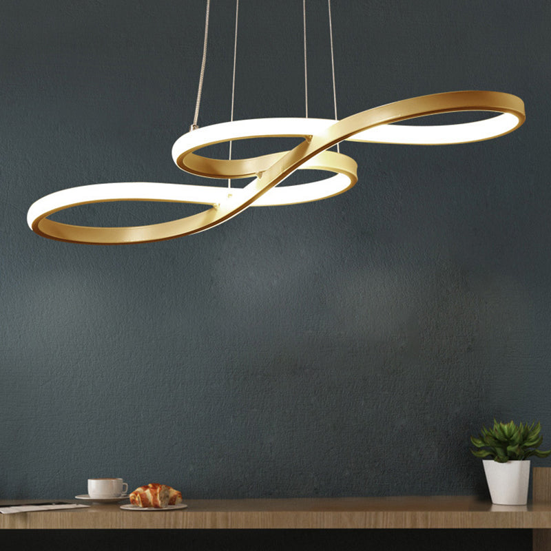 Luz de colgante de colgante de estilo minimalista moderno lámparas colgantes de aluminio