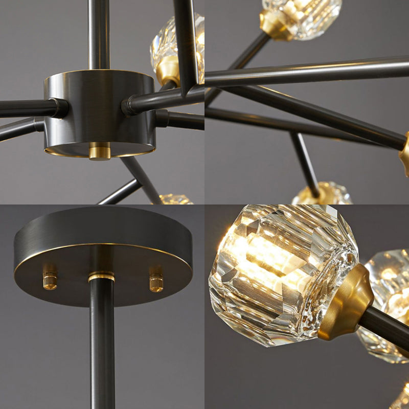 Luces de techo colgantes de rociado de estilo de lujo posmodernos