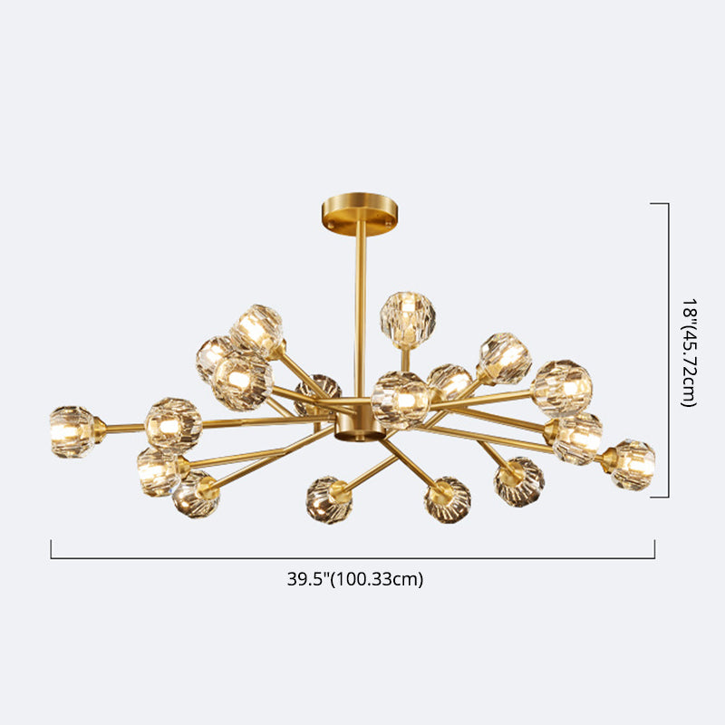 Luces de techo colgantes de rociado de estilo de lujo posmodernos