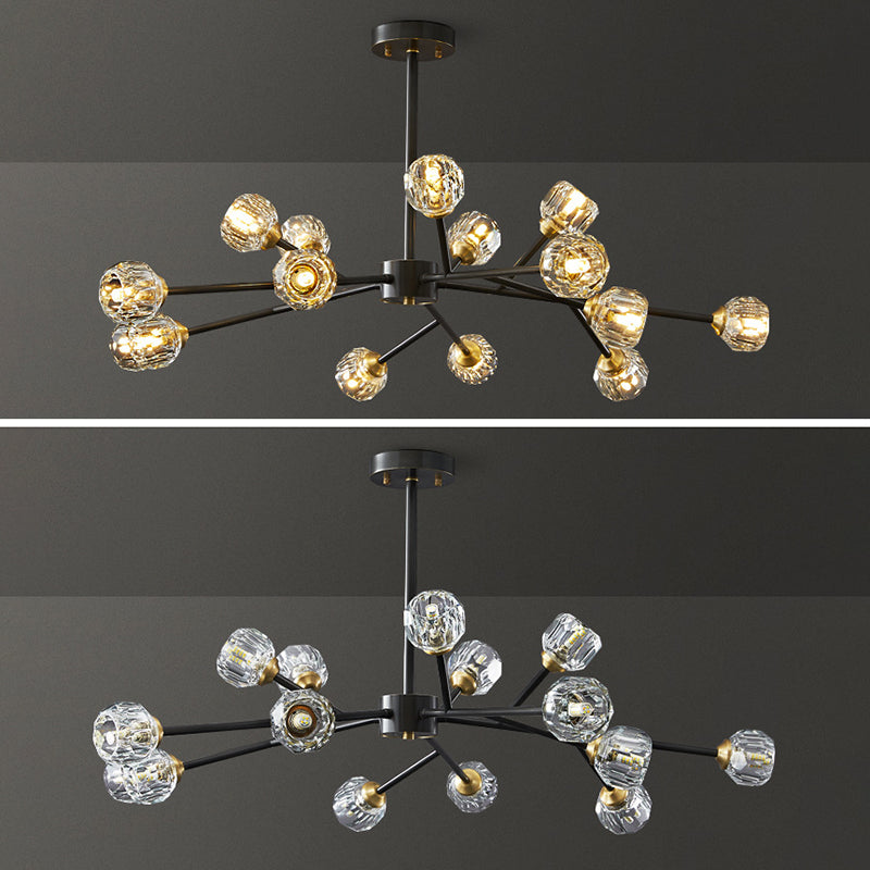 Luces de techo colgantes de rociado de estilo de lujo posmodernos