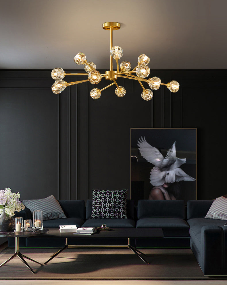 Luces de techo colgantes de rociado de estilo de lujo posmodernos