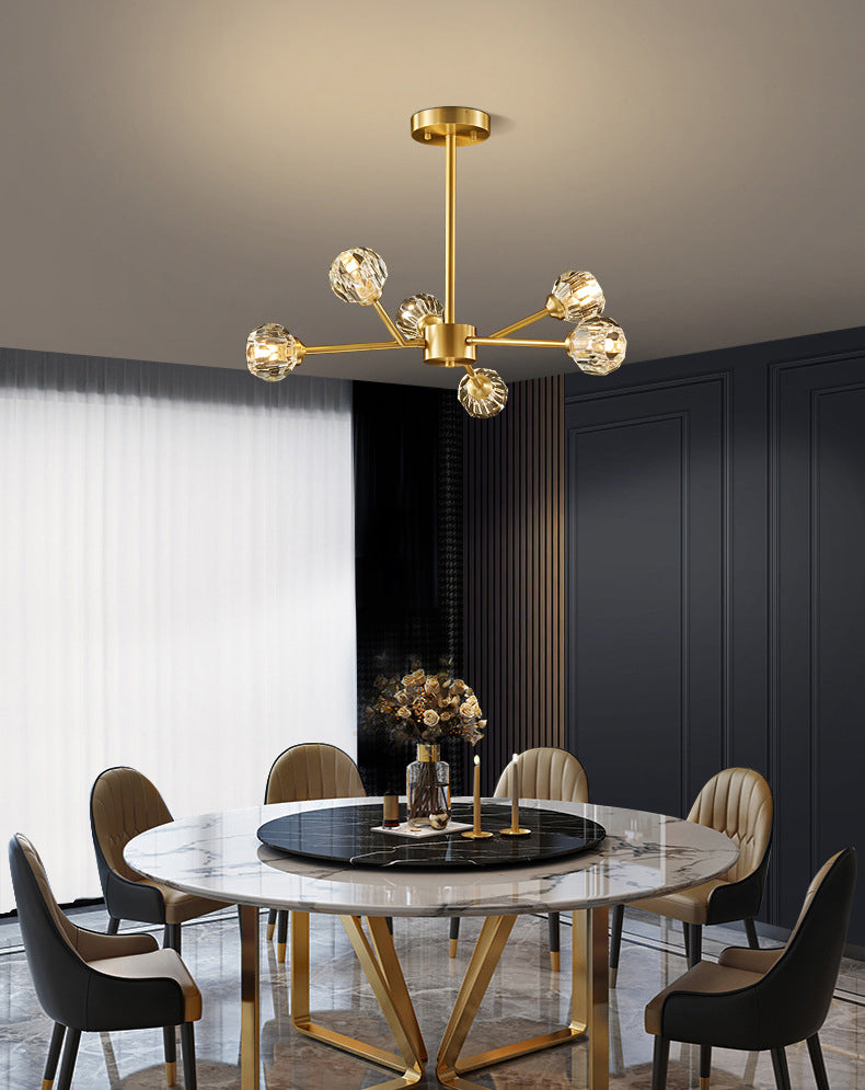 Luces de techo colgantes de rociado de estilo de lujo posmodernos