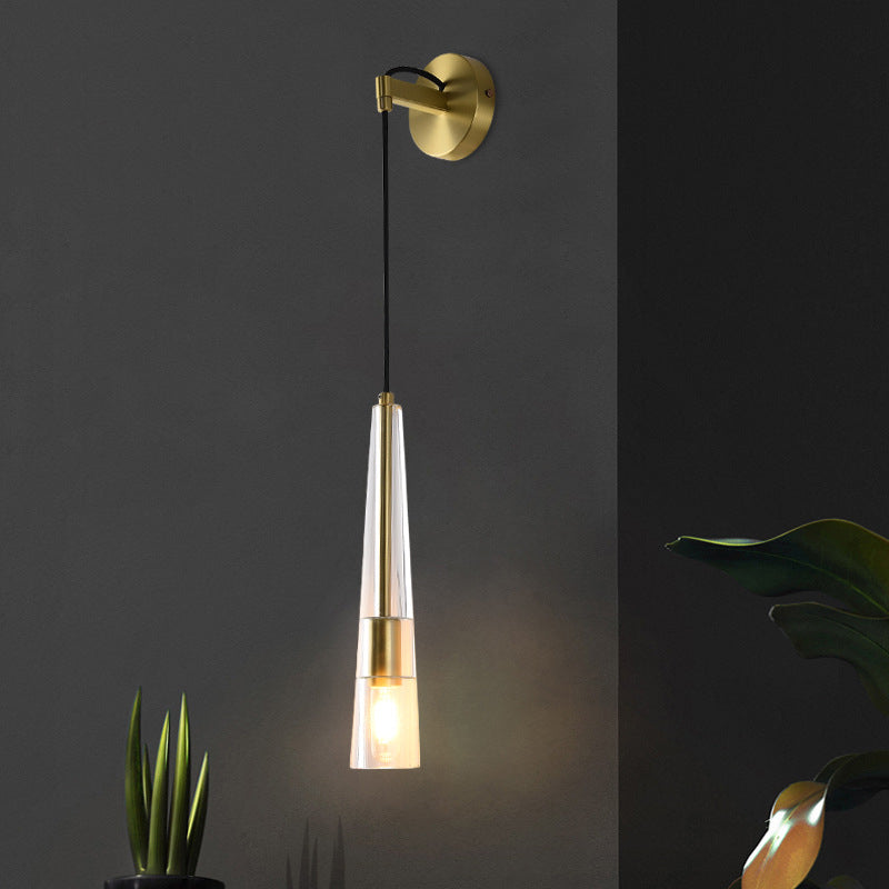 Lampade a parete triangolare di semplicità postmoderna Fissature per la parete per camera da letto