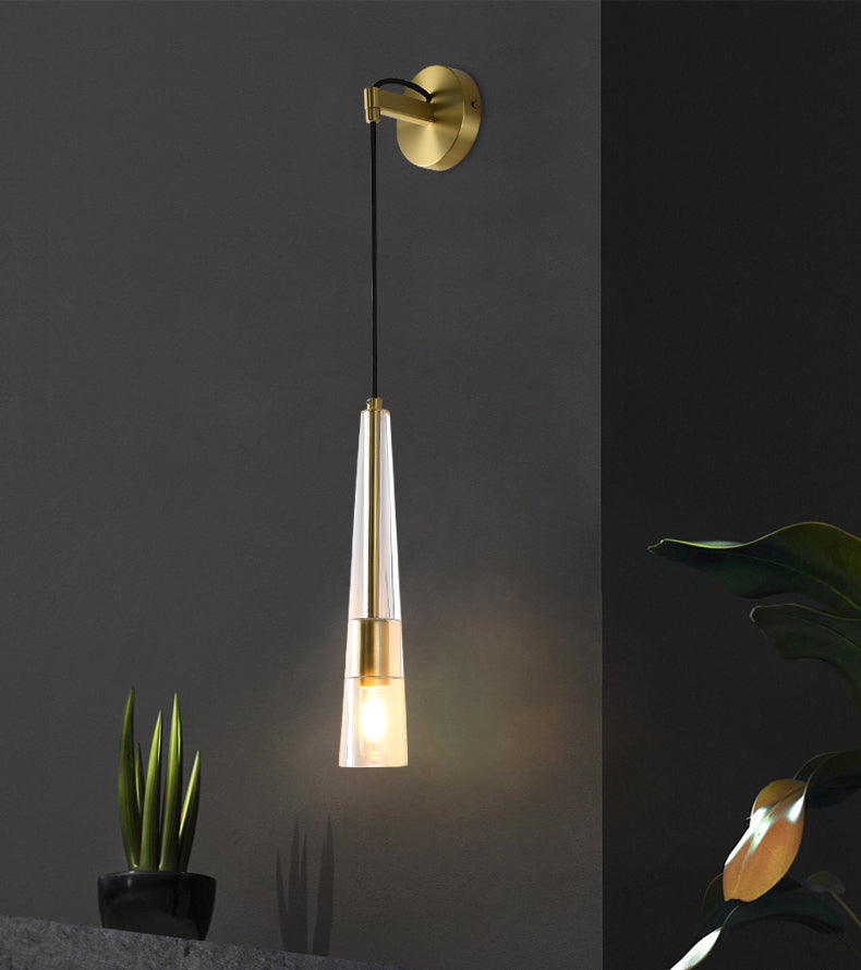 Lampade a parete triangolare di semplicità postmoderna Fissature per la parete per camera da letto