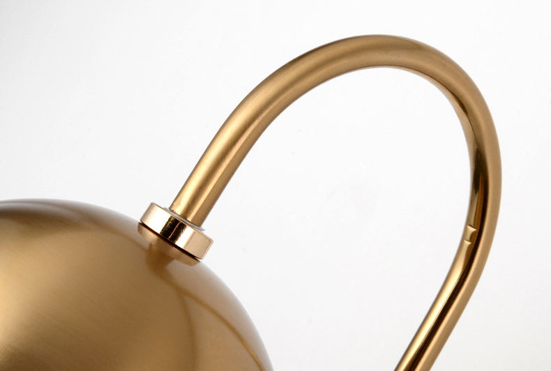 Nordic Simplicity Gooseneck Wall Lights Milky Glass Sconce Light Fixtures for Bedroom