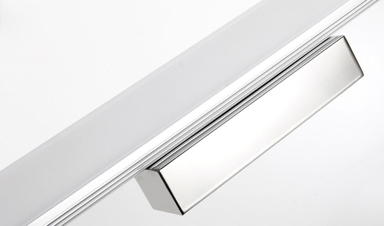 Linear Vanity Mirror Light Modern Style LED Acrylic Sconce Light Fixture with Stainless Steel Base
