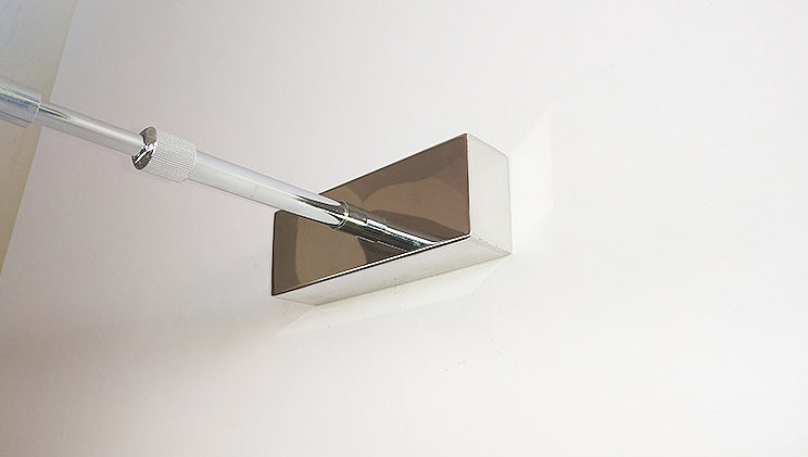 Arm Length Adjustable Minimalism LED Vanity Light Contemporary Style Stainless Steel Makeup Mirror Light with Acrylic Shade