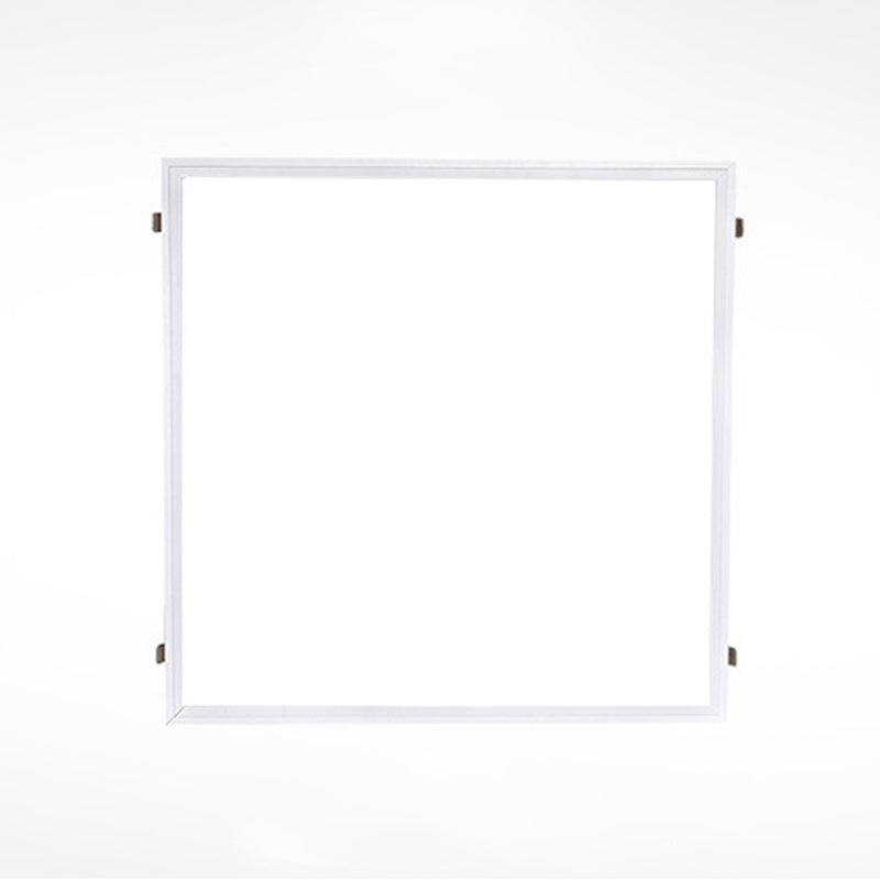 White Rectangular Flush Mount Recessed Lighting Minimalist LED Acrylic Ceiling Lamp for Office