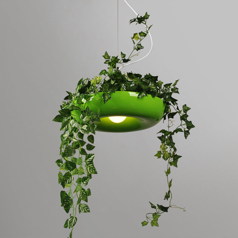 Industriële verfrissende planten hanglampen plafondlampen creatief een enkele licht hanglamp voor coffeeshop