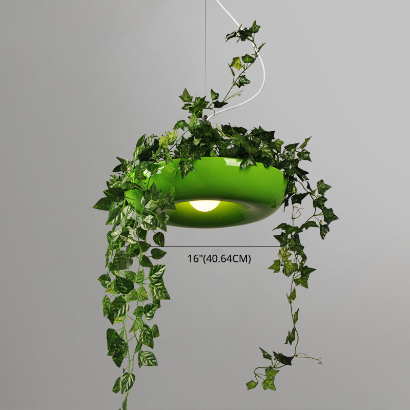 Industriële verfrissende planten hanglampen plafondlampen creatief een enkele licht hanglamp voor coffeeshop