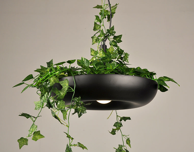 Industriële verfrissende planten hanglampen plafondlampen creatief een enkele licht hanglamp voor coffeeshop