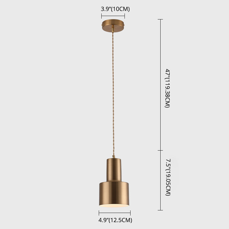 Luz de colgante de jaula de metal lámparas colgantes de estilo posmoderno para porche de noche