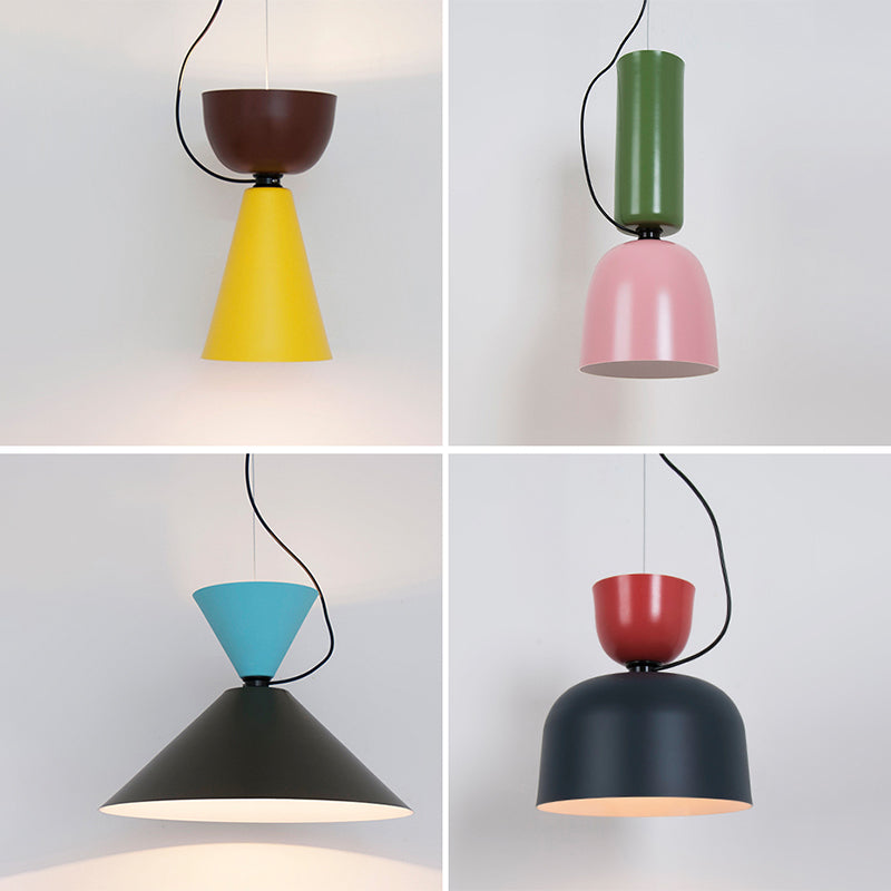 Gearceerde hangende verlichtingsarmatuur Noordse stijl metalen plafond hanglamp voor eetkamer