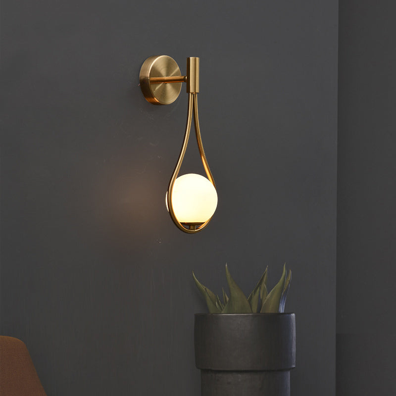 Luce appesa a parete palla postmoderna 1 Light Fun a parete da letto leggero