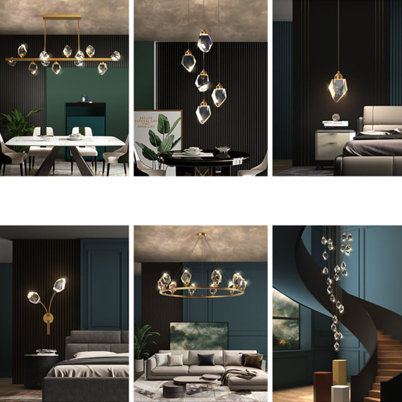 Spray Pendant Lighting Fixtures Modern Crystal Pendant Lights