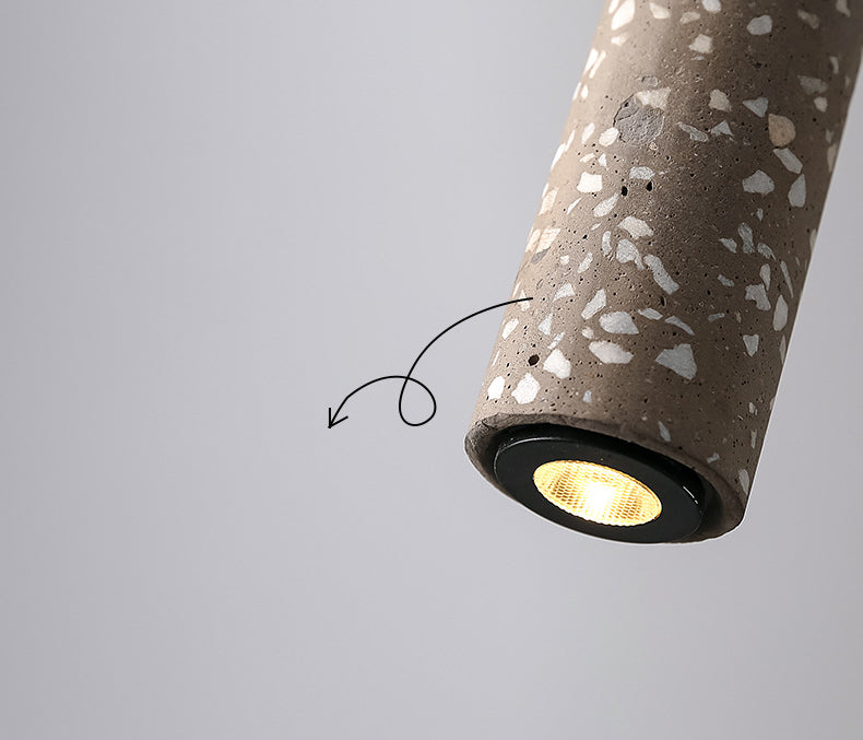 Trapezoid Stick Pendant Lighting Nordic 1 Bulb Down Light Fixture over Dining Table