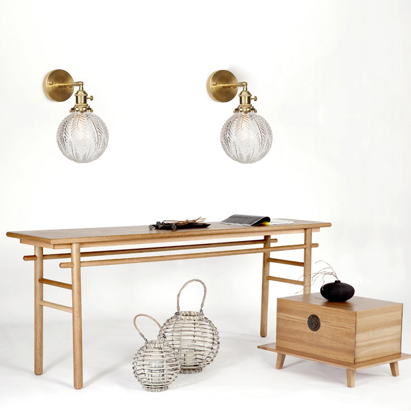 Geometrische/Globus/Pentagramm Wandleuchte zeitgenössische prismatische Glas 1 Lampen -Messing -Wandhalterung Leuchte