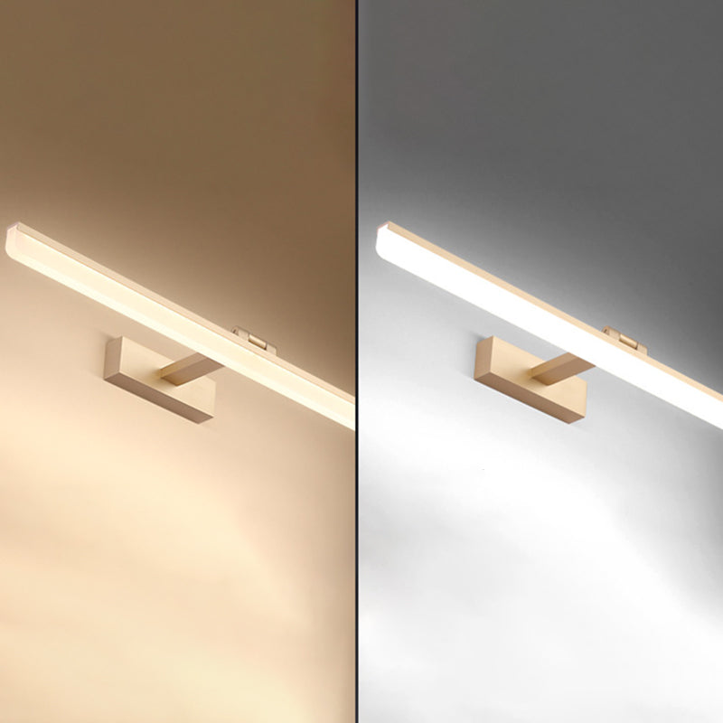 Nordic Simplicity Rectangular Wall Lights Plastic Sconce Light Fixtures for Bathroom