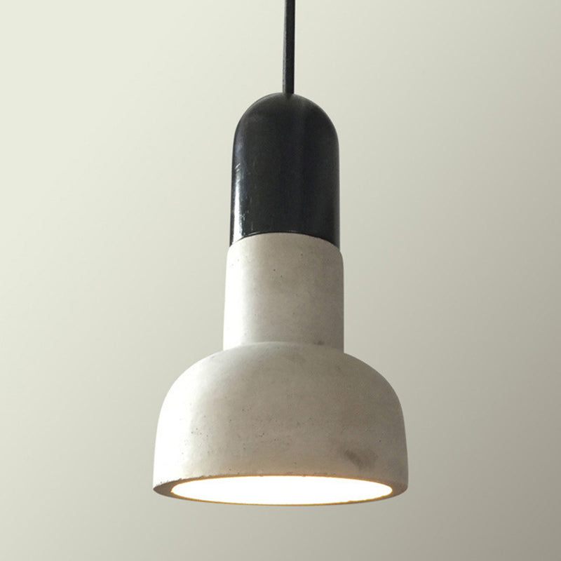 5 inch breed mini-cement hangende lichte fakkelvormige noordse stijl beton 1 licht hanger voor slaapkamergang