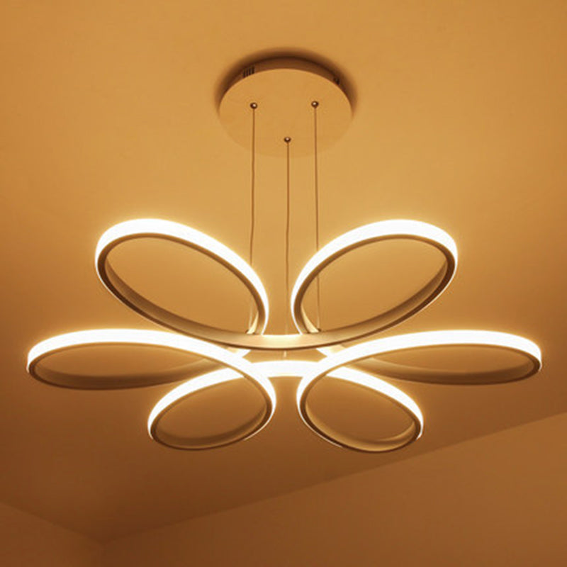 Lampada sospesa in metallo di fiori Light lampadario a LED LED LED LED