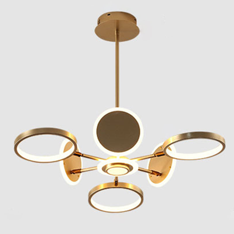 Kit di luce del cerchio di lampada a LEDELIE LED MODERNISTA con tonalità metallica