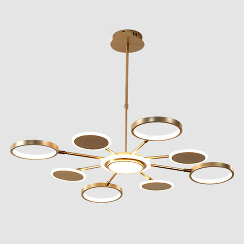 Kit di luce del cerchio di lampada a LEDELIE LED MODERNISTA con tonalità metallica