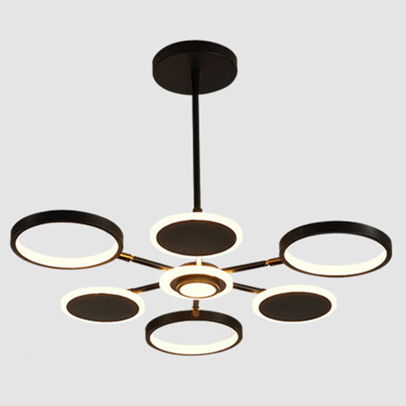 Kit di luce del cerchio di lampada a LEDELIE LED MODERNISTA con tonalità metallica